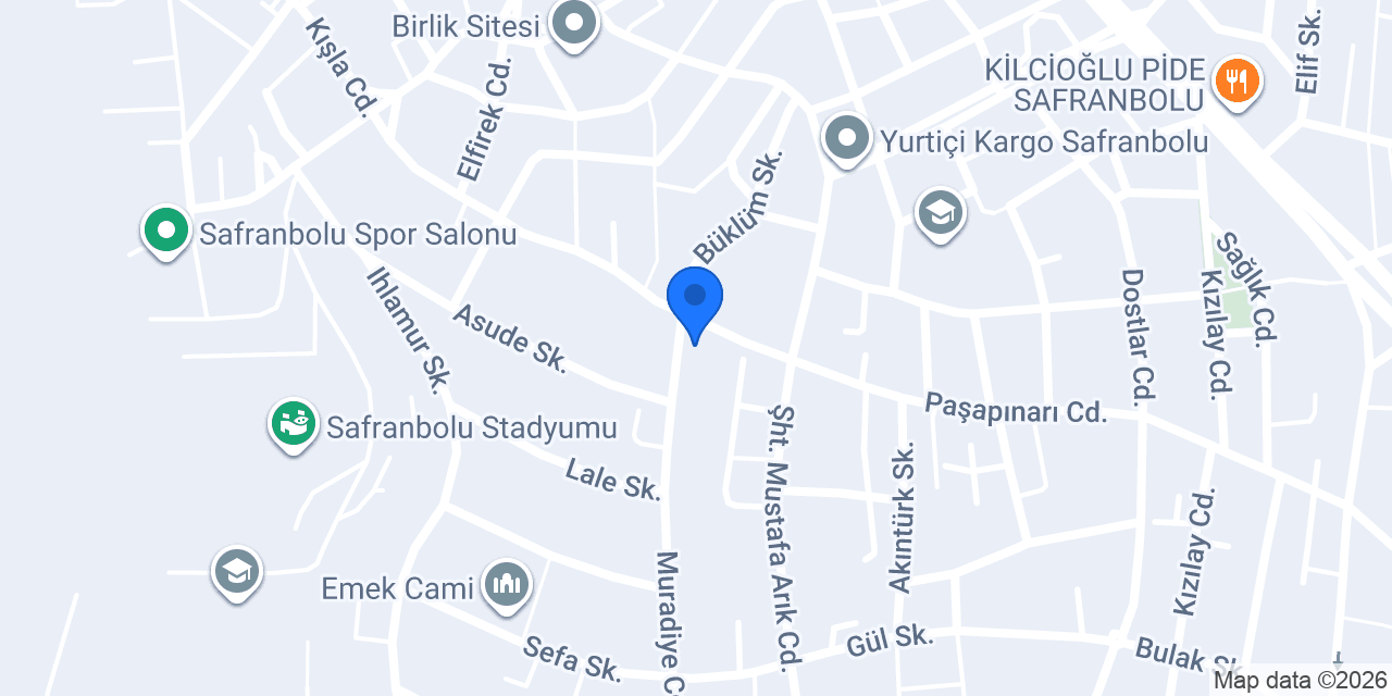Aday Yapı ve Emlak Safranbolu Emek mh konumu