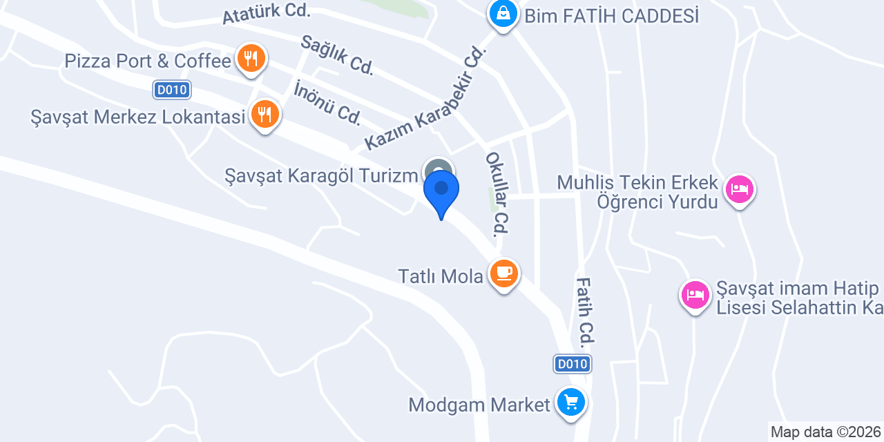 Şavşat HOT Döner konumu