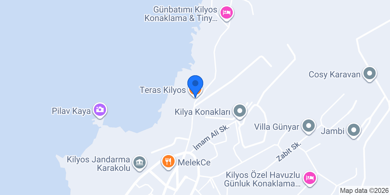 Teras Kilyos konumu
