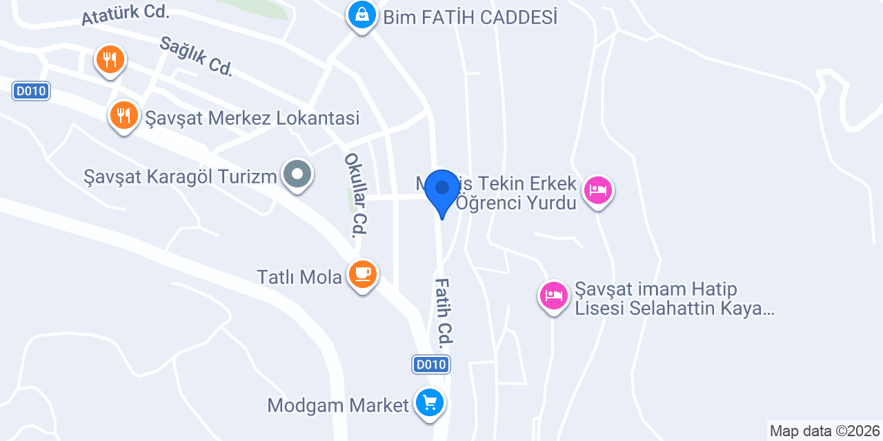 Şavşat Toplum Sağlığı Merkez konumu