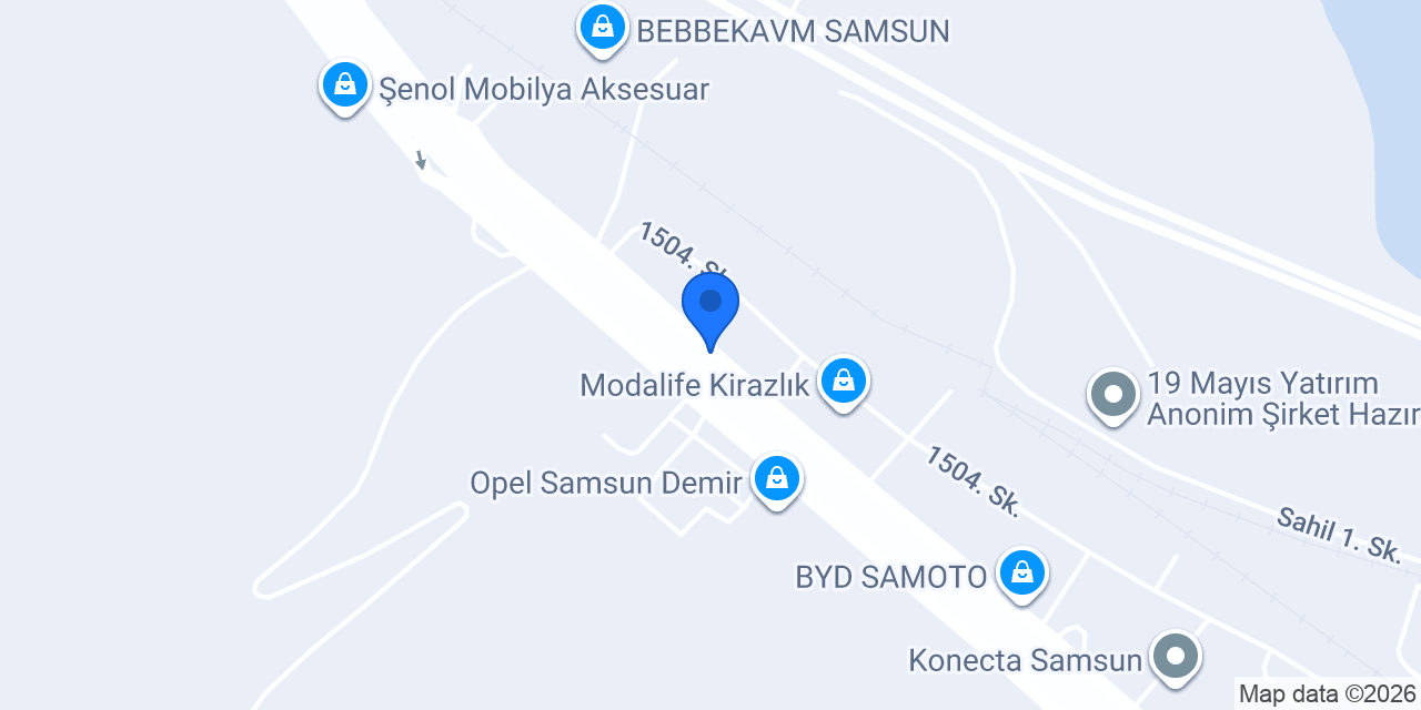 İNCİO Mobilya Samsun konumu