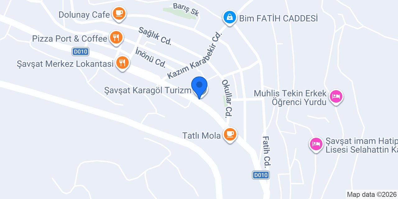 Şavşat Karagöl Turizm konumu