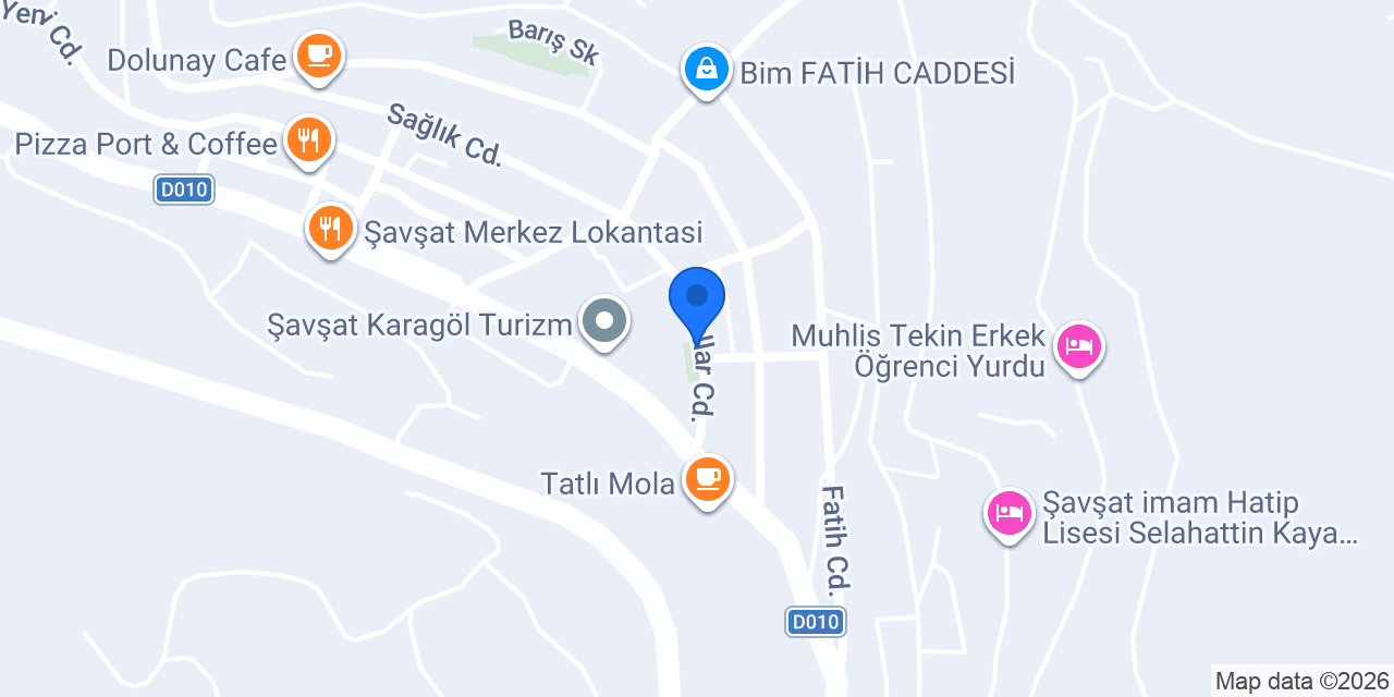 Şavşat Anaokulu konumu