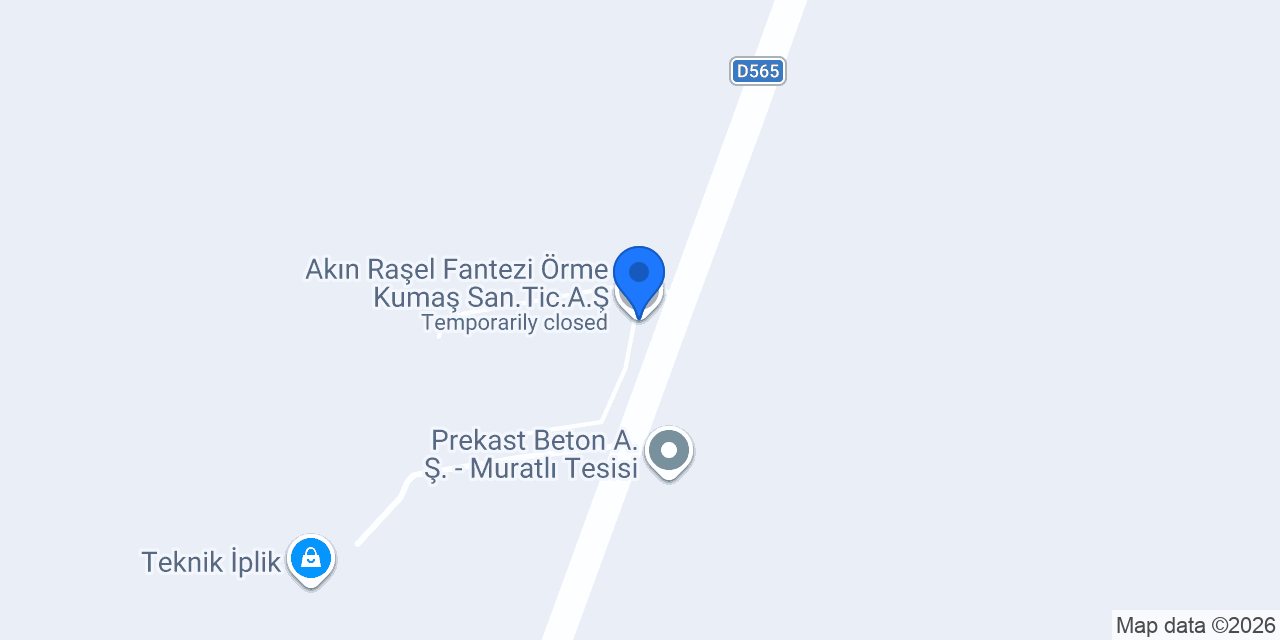 Akın Raşel Fantezi Örme Kumaş San.Tic.A.Ş konumu