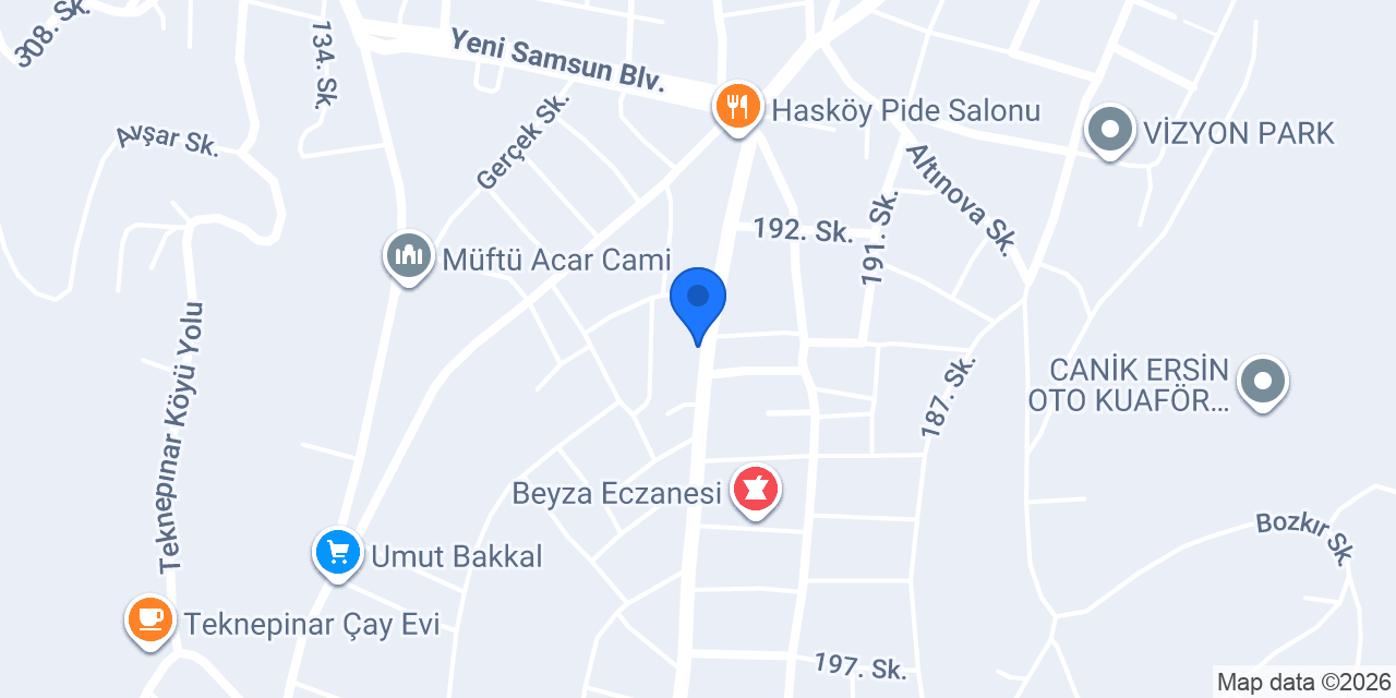 Canikoğlu Market konumu
