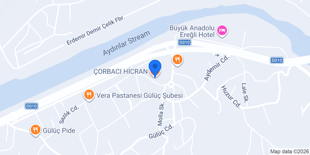 ÇORBACI HİCRAN konumu