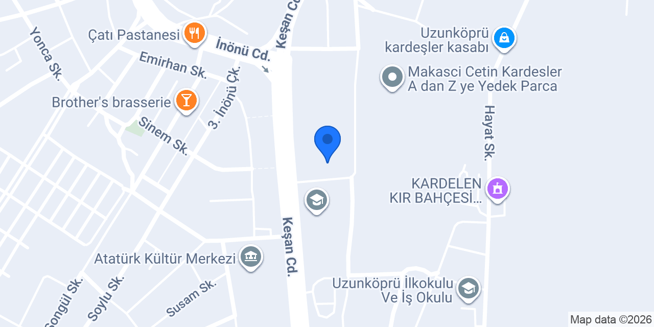 TEV ORHAN ÇETİN FEN LİSESİ konumu