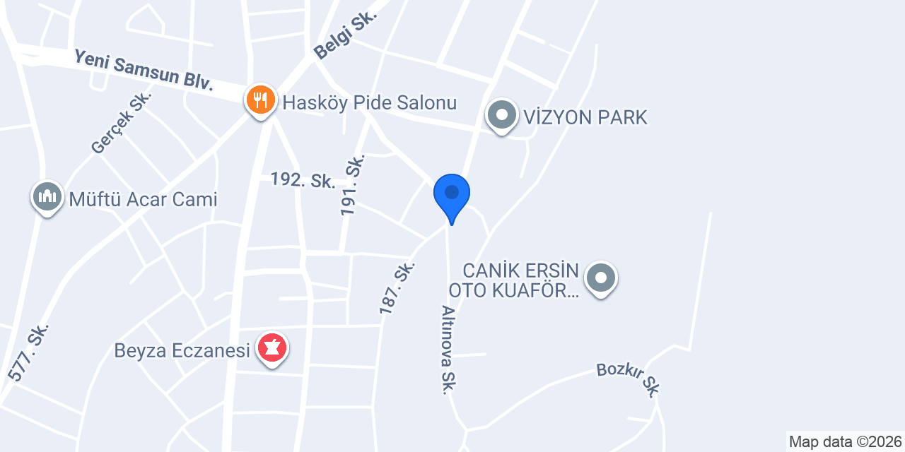 Yavuz Life Yapı İnşaat Ltd. Şti. konumu