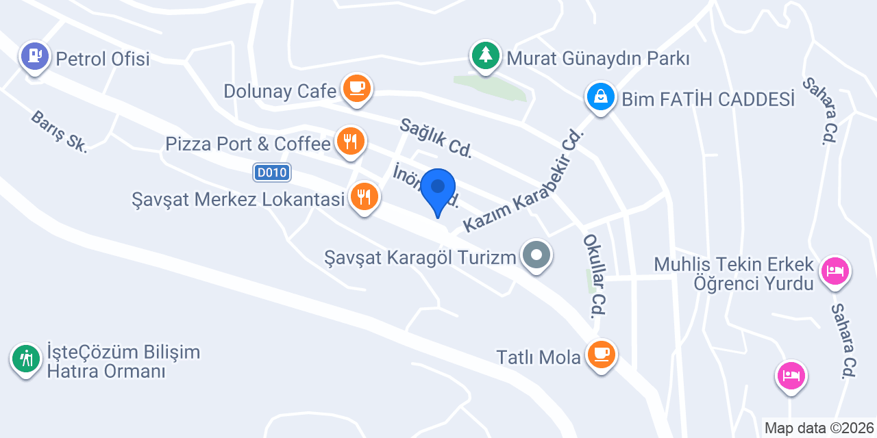 Pes Cafe Şavşat konumu