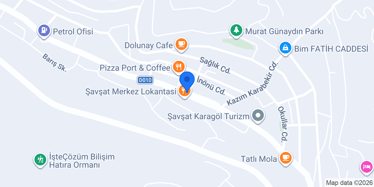Şavşat Park Taksi konumu