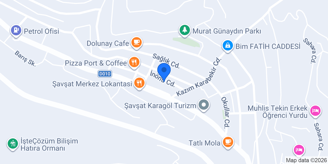 Halkbank Şavşat Şubesi konumu
