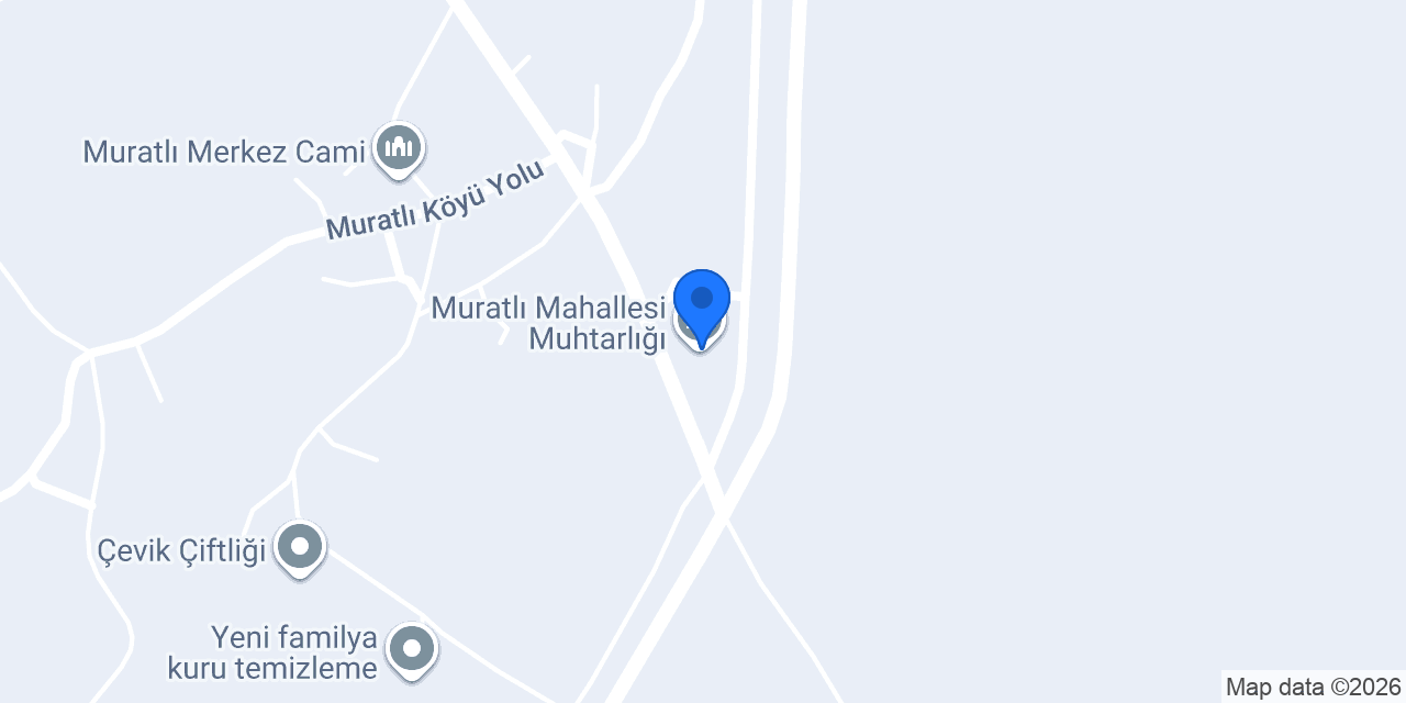 Muratlı Mahallesi Muhtarlığı konumu