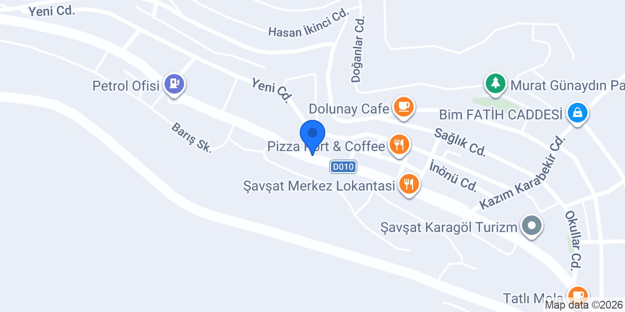 Şavşat İlçe Nüfus Müdürlüğü konumu