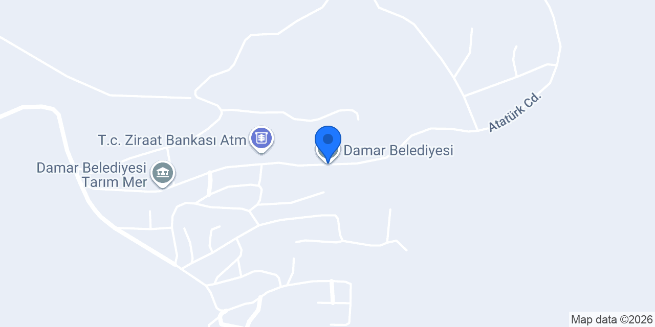 Damar Belediyesi konumu
