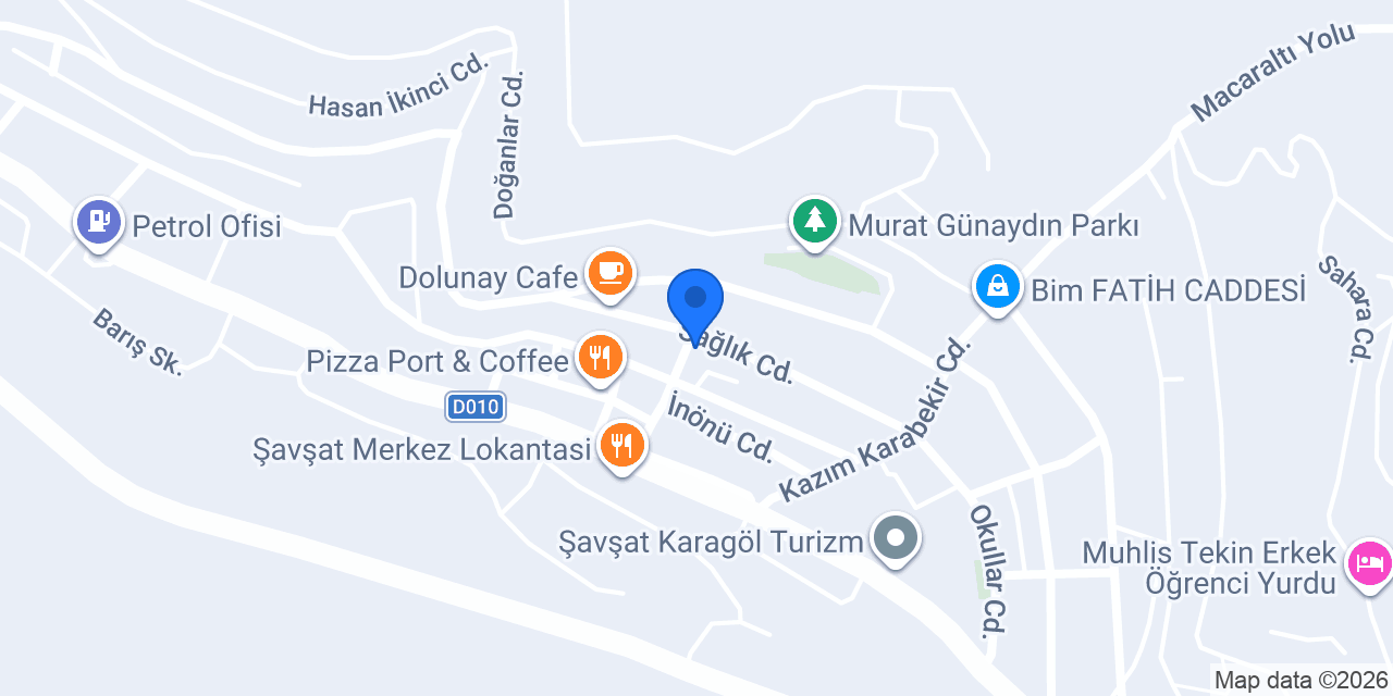 Lezzet durağı konumu