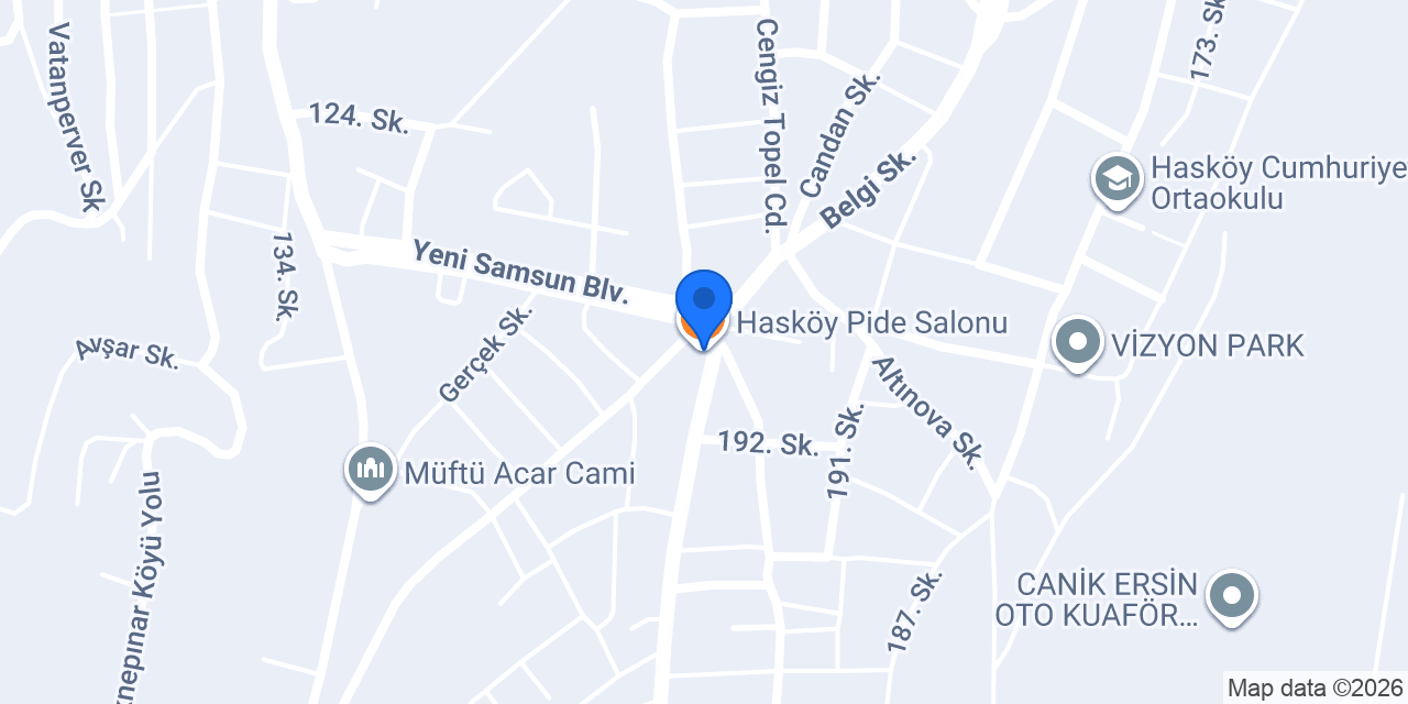 Hasköy Pide Salonu konumu