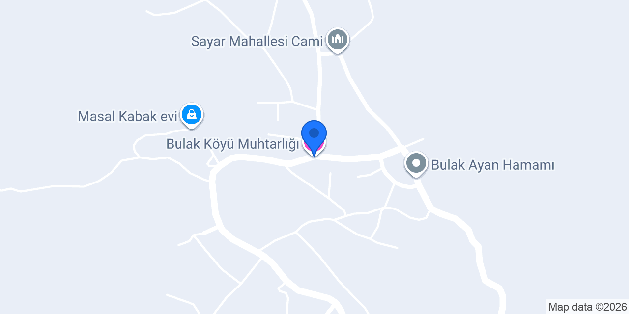Bulak Köyü Muhtarlığı konumu