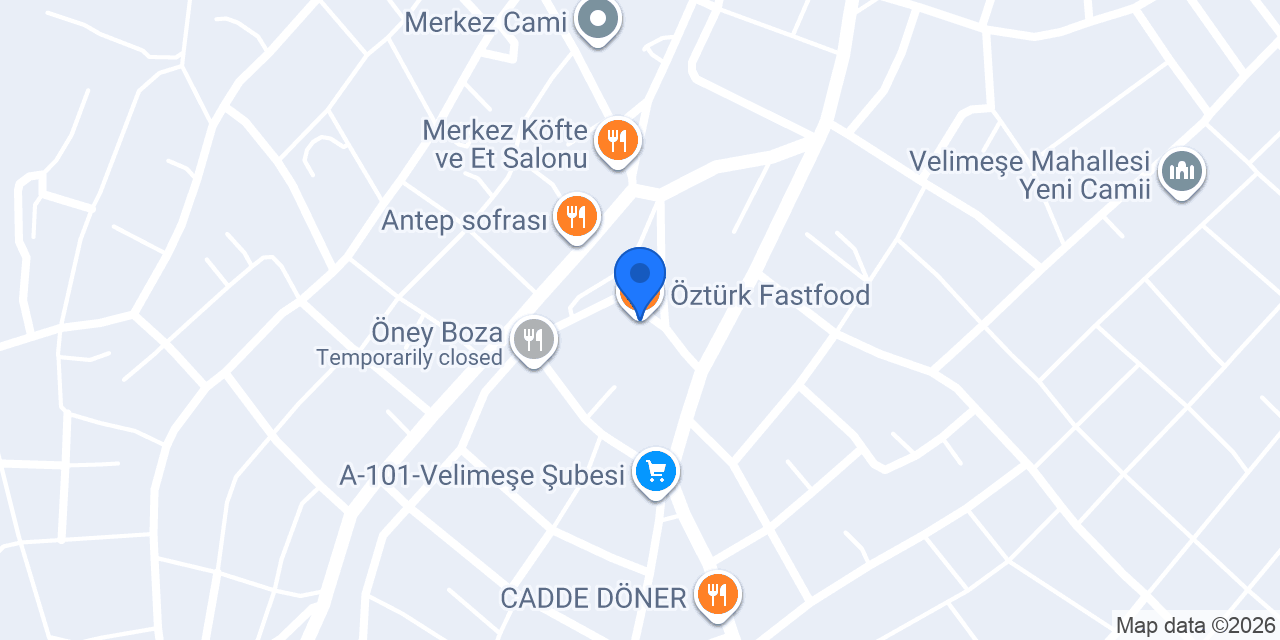 Öztürk Fastfood konumu