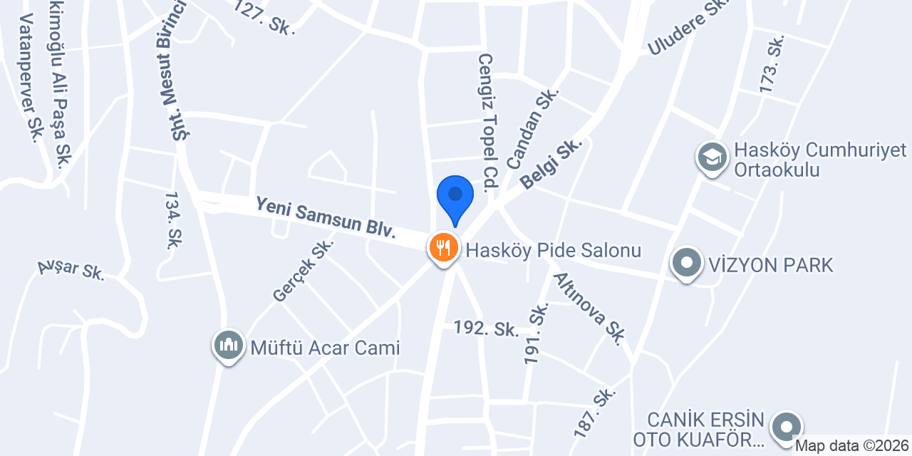 İstiklal Simit Fırını-Hasköy Şube konumu