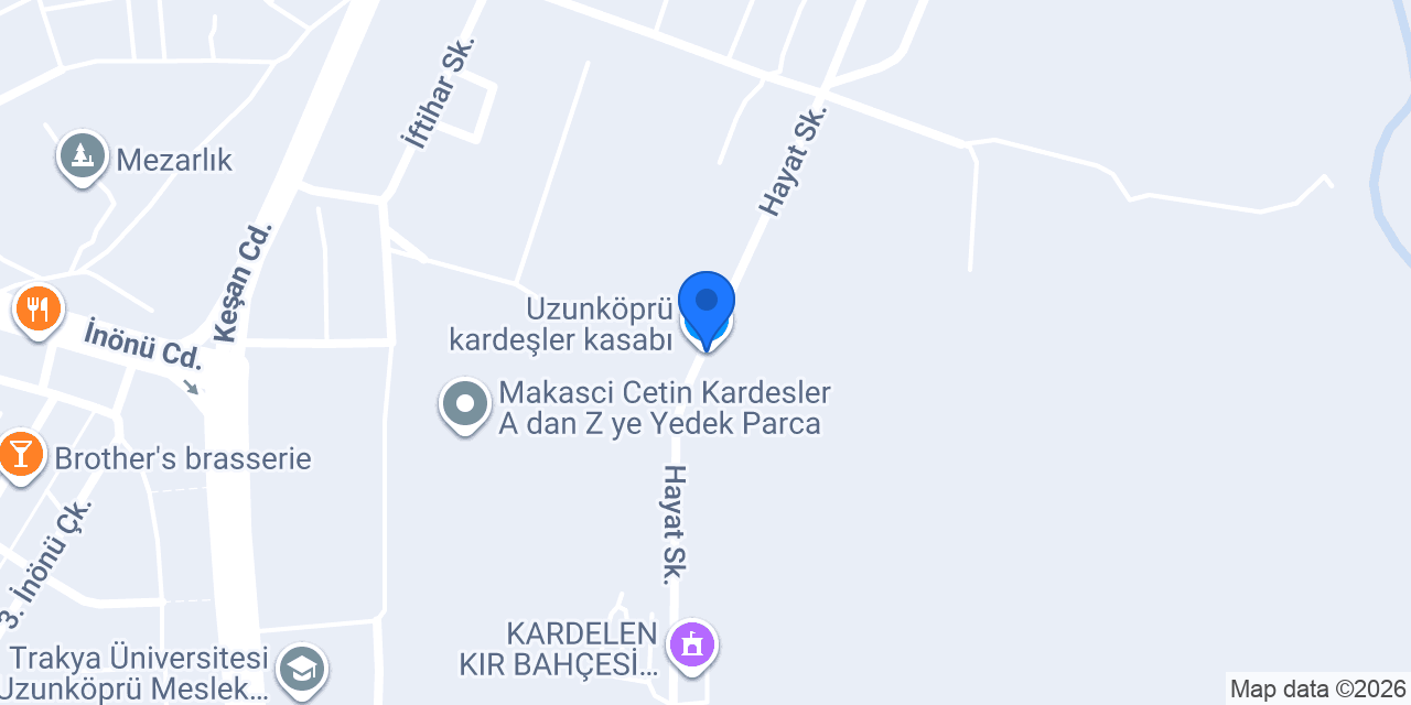 Uzunköprü kardeşler kasabı konumu
