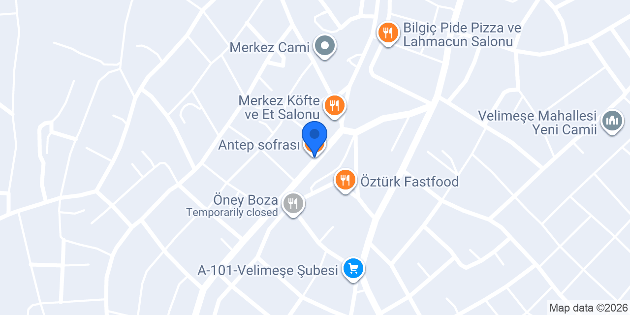 Antep sofrası konumu