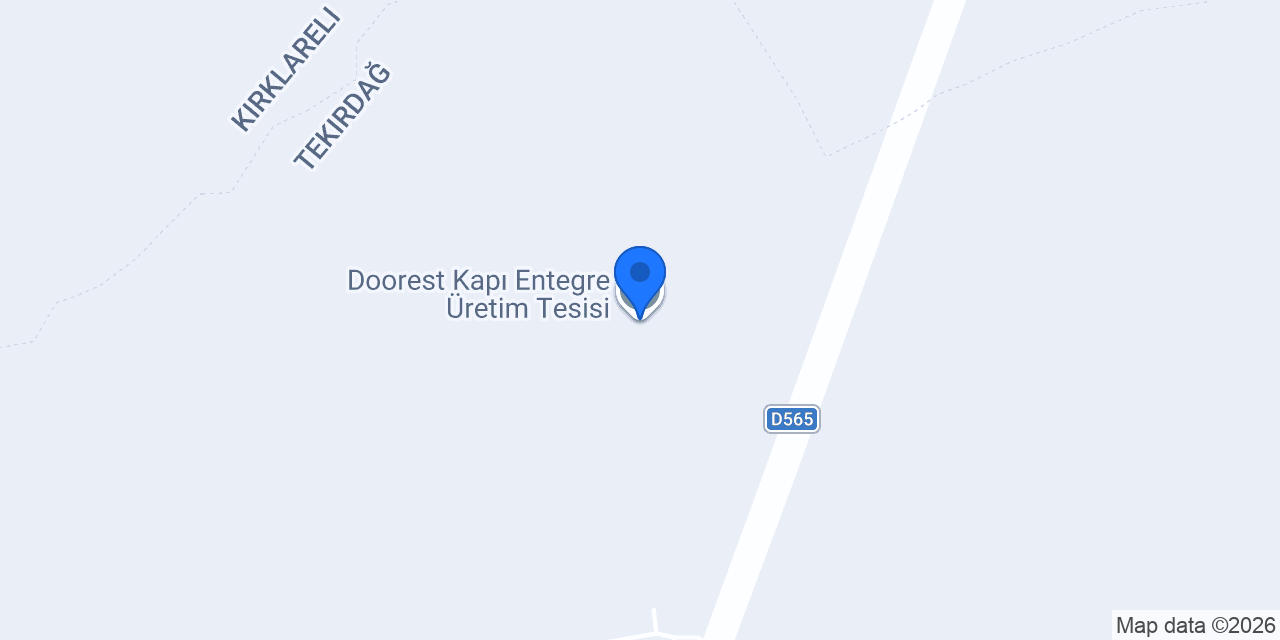 Doorest Kapı Entegre Üretim Tesisi konumu