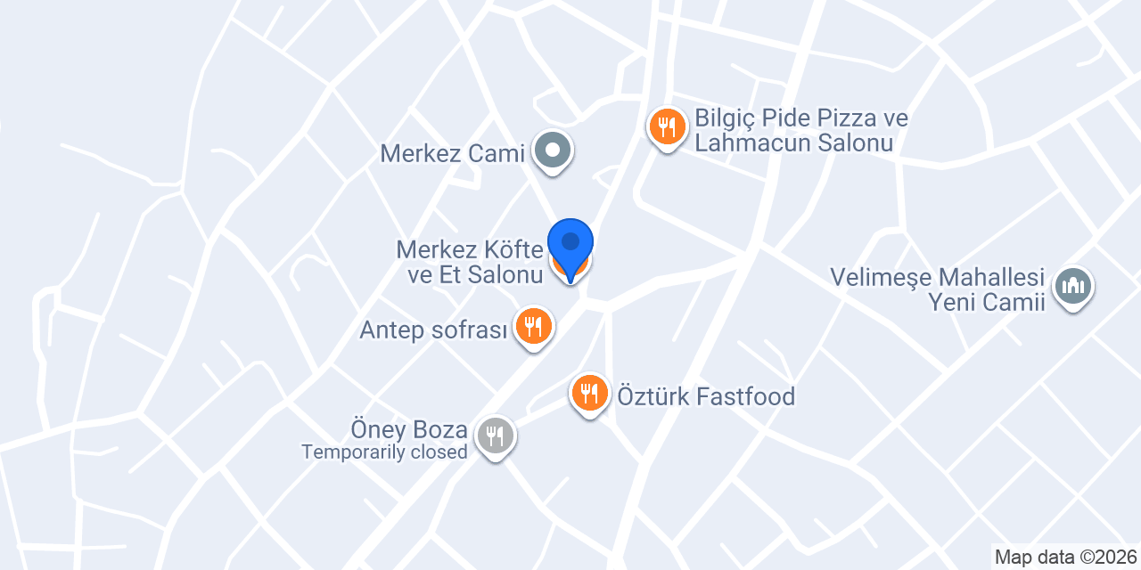 Merkez Köfte ve Et Salonu konumu