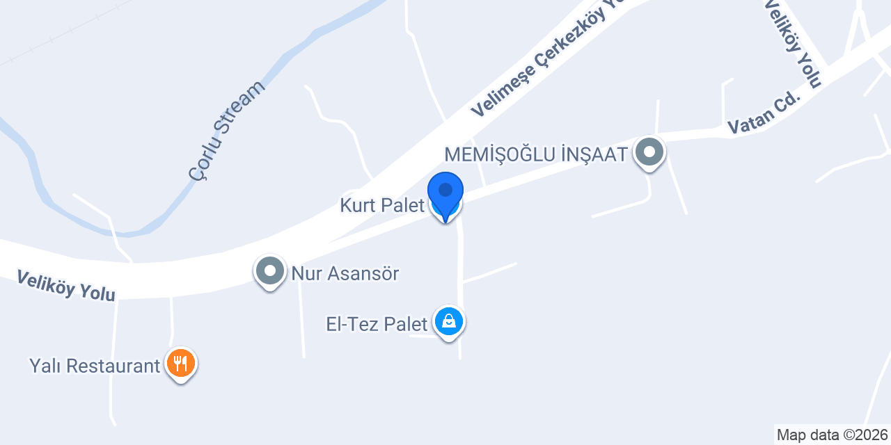 Kurt Palet konumu