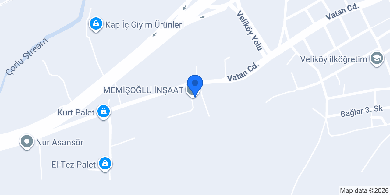 MEMİŞOĞLU İNŞAAT konumu