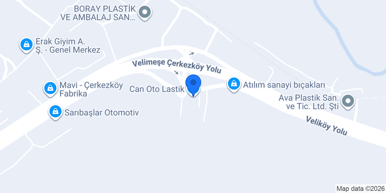 Can Oto Lastik konumu
