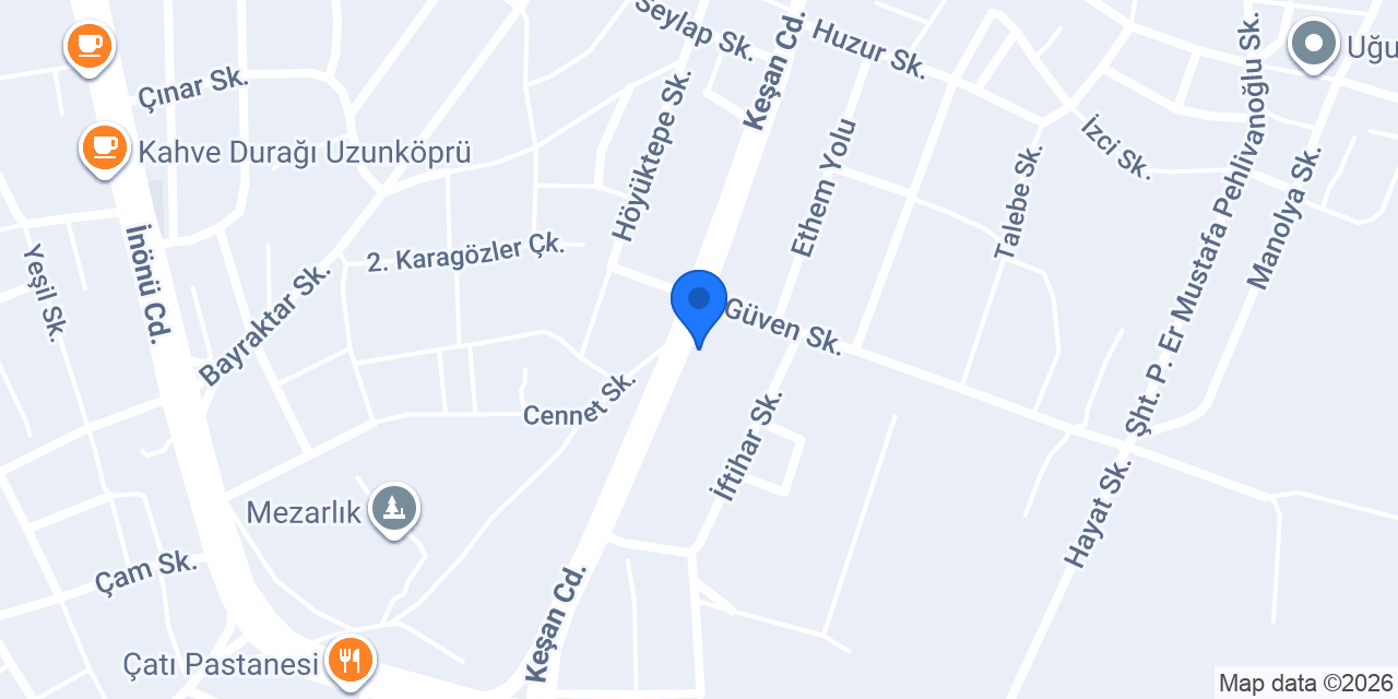 İlçe Emniyet Müdürlüğü konumu