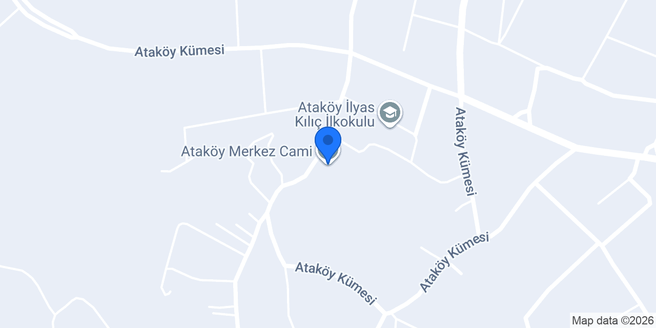 Ataköy Merkez Cami konumu