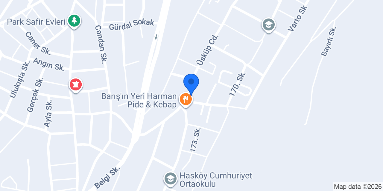 HAS CANİK PİDE konumu