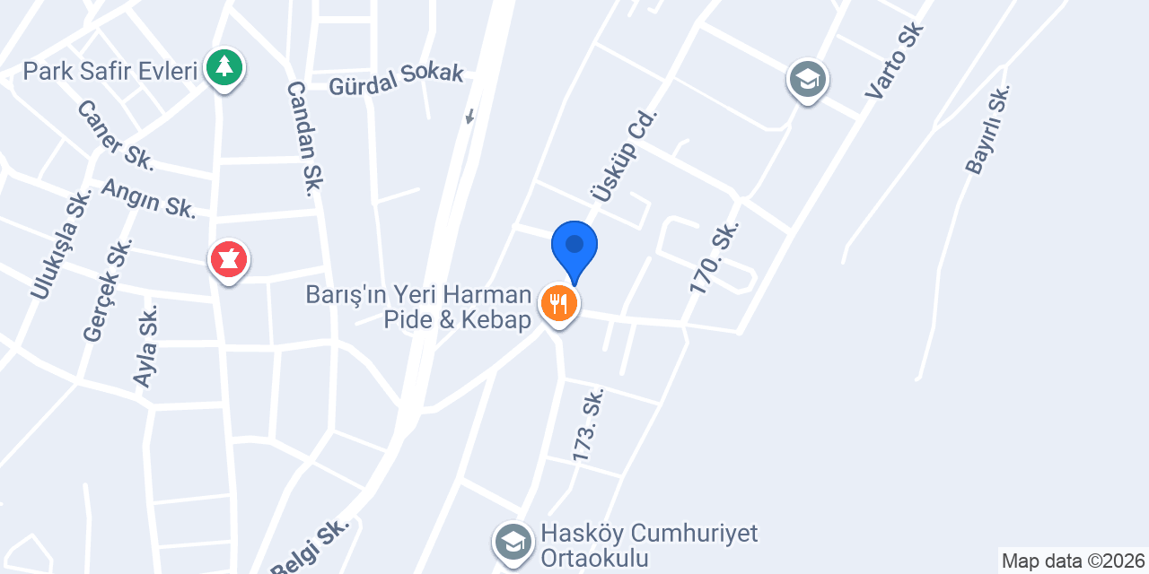 Hasköy Giymax Terzihanesi konumu