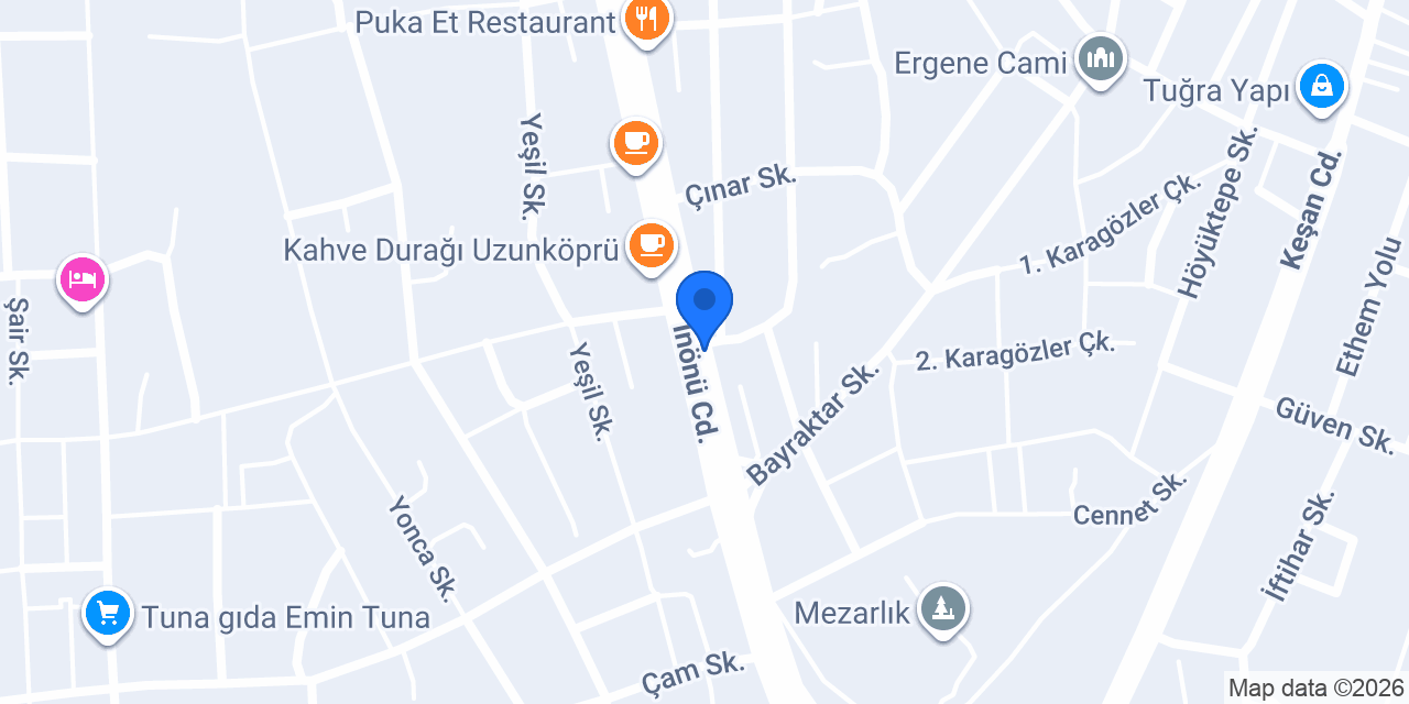 Köprü Hotel konumu