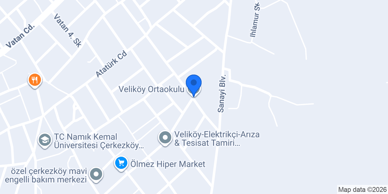 Veliköy Ortaokulu konumu