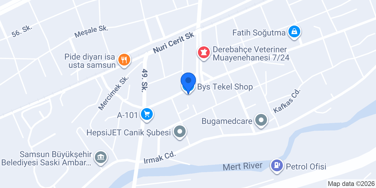 Bys Tekel Shop konumu