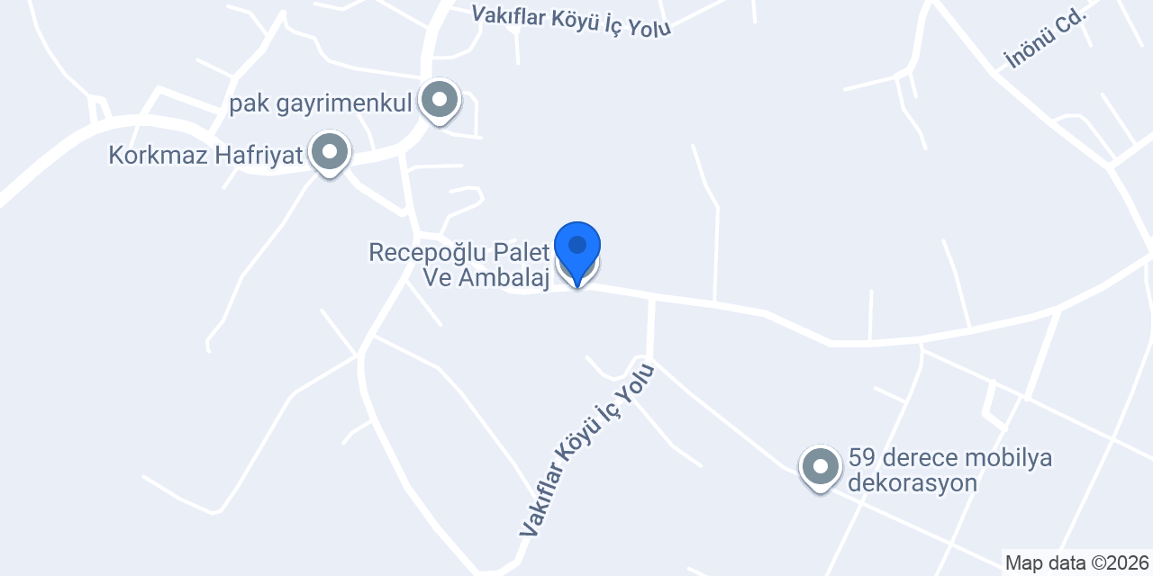 Recepoğlu Palet Ve Ambalaj konumu
