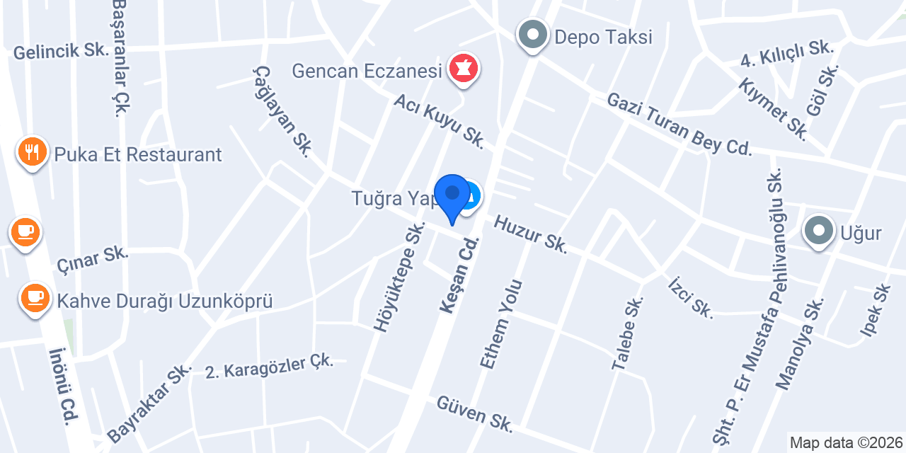 Uzunköprü İlçe Sağlık Müdürlüğü konumu