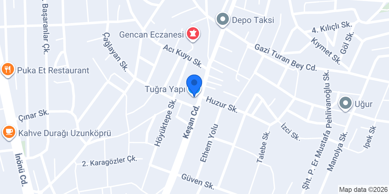 Tuğra Yapı konumu