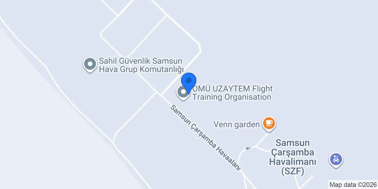 OMÜ UZAYTEM Flight Training Organisation konumu