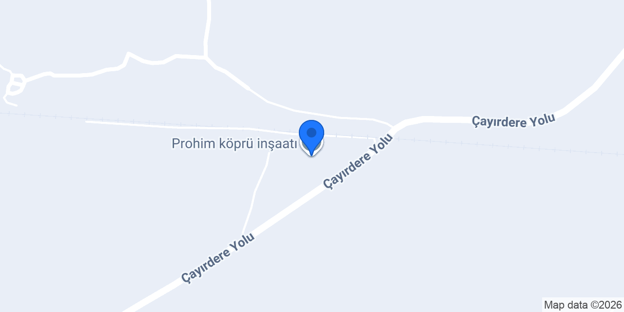 Prohim köprü inşaatı konumu