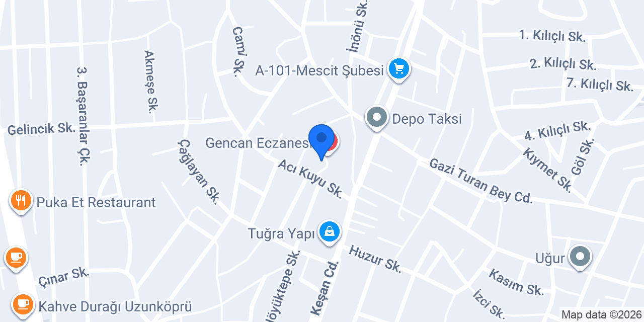 Halit Orhon Eczanesi konumu