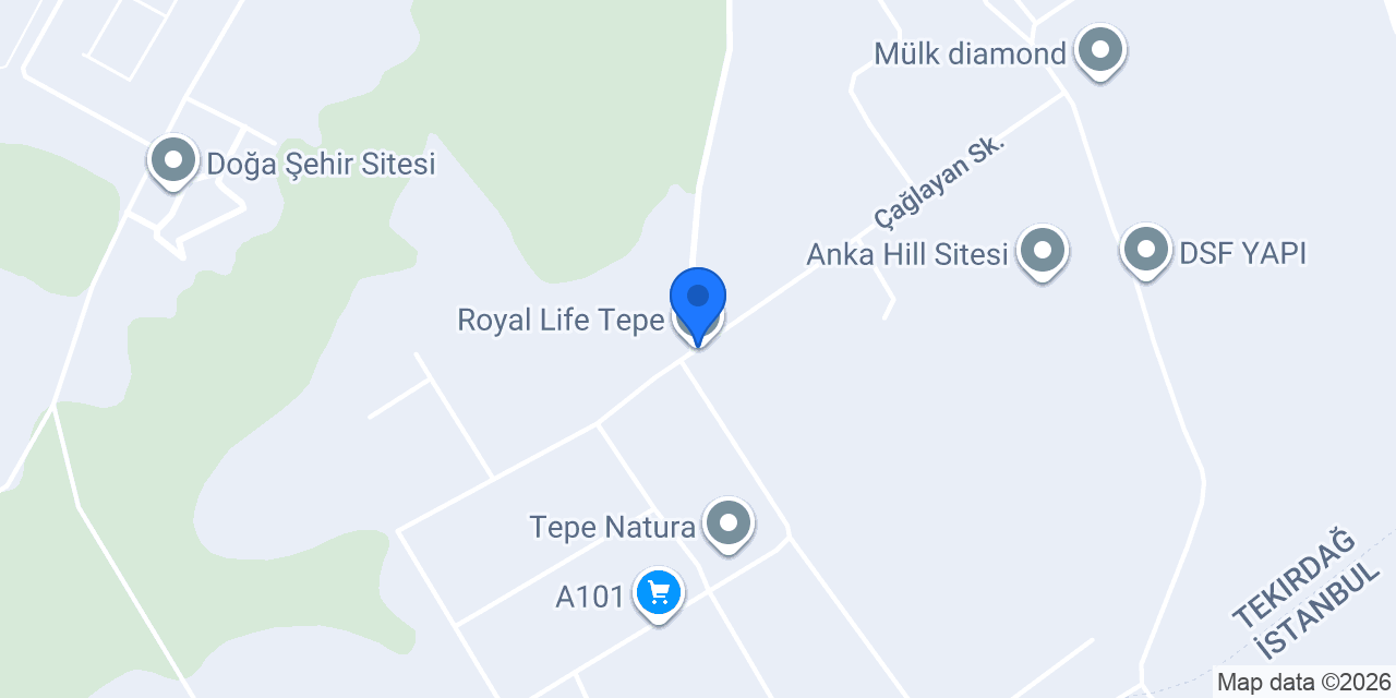 Royal Life Tepe konumu