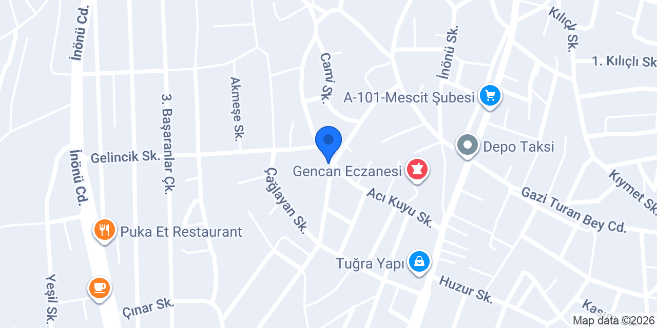 Ergene İlköğretim Okulu konumu