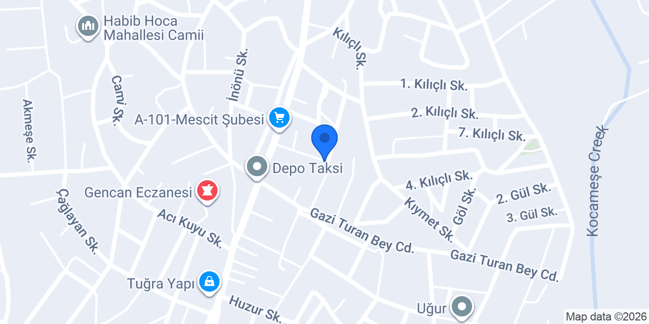 Mercan Otomotiv konumu