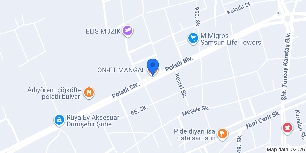Haliloğlu Restorant&Et Mangal konumu