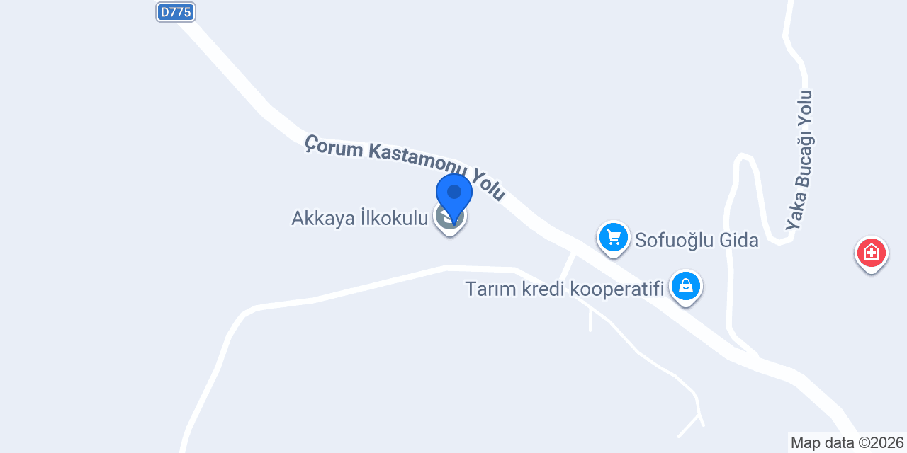 Akkaya İlkokulu konumu