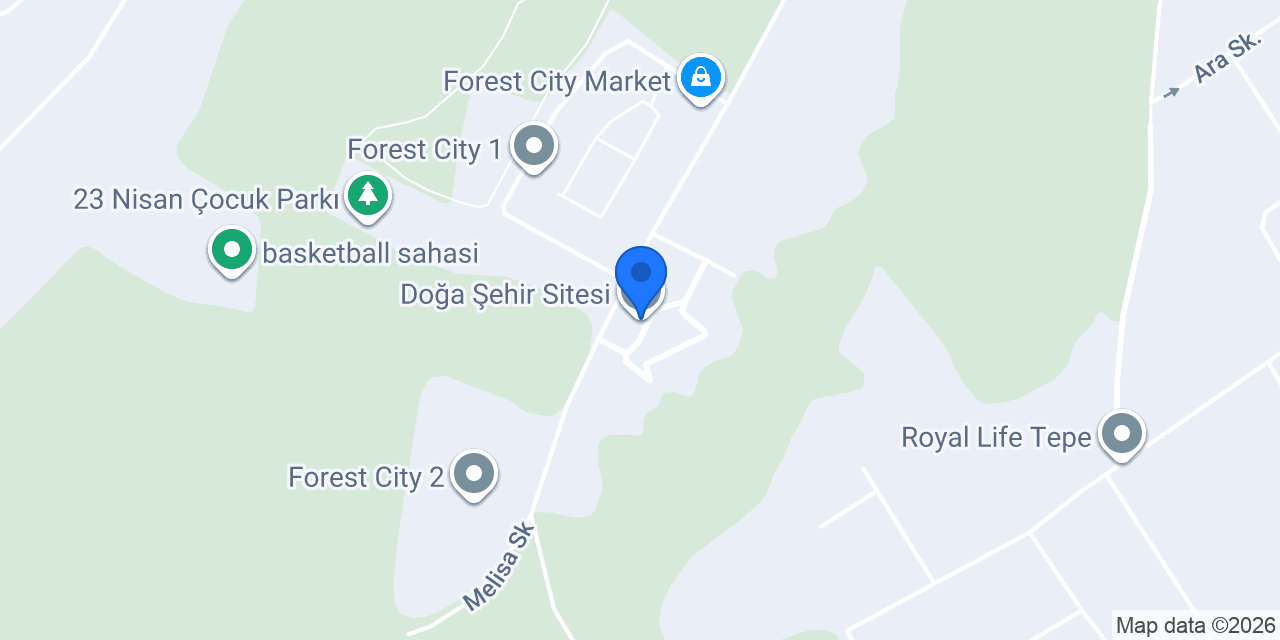 Doğa Şehir Sitesi konumu
