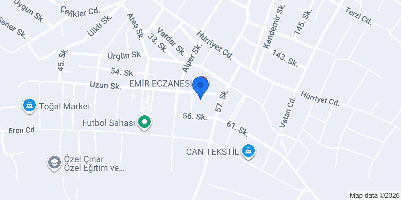 Sare Eczanesi konumu